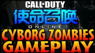 Call Of Duty: Cyborg Zombies [HD Gameplay] Dead Rising Mode Nacht Der Untoten (CoD: Online China)