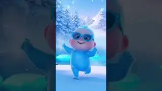 Barfila Baby Funny Dance ❄️😂 | Cute Ice Baby | Aaru Toons