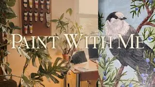 Paint With Me 🌿 | Painting a Canada Jay