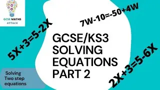 Solving equations with unknown on both sides
