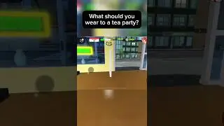 What should you wear to a tea party? 🥳🍵 #badgaming #roblox #strangerville #jokes #ghoulcraft