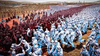 6,100,000 TOXIC ZOMBIES vs 10,000 VADER & 1,000 CLONES | UEBS2
