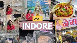 Day 1 - Indore 🫰 Exploring 3 locations 😍👌 , Annapurna Mandir indore 🛕 Sarafa bazaar 💸 