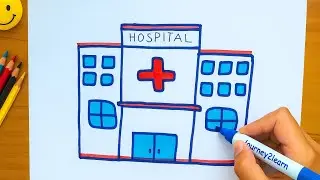 How to Draw a Hospital Building &ndash; Easy & Fun Step by Step Drawing Tutorial for Beginners