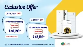 ⚡ 𝗛𝘂𝗴𝗲 𝗦𝗼𝗹𝗮𝗿 𝗕𝗮𝘁𝘁𝗲𝗿𝘆 𝗥𝗲𝗯𝗮𝘁𝗲𝘀 𝗡𝗼𝘄 𝗔𝘃𝗮𝗶𝗹𝗮𝗯𝗹𝗲 &ndash; 𝗢𝗻𝗹𝘆 𝘄𝗶𝘁𝗵 𝗔𝘂𝘀𝘀𝗶𝗲 𝗦𝗼𝗹𝗮𝗿 𝗧𝗲𝗰𝗵! #shorts #solar