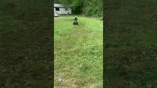 110cc TaoTao Kids Quad Chinese Bike 4Wheeler ATV  Just a Kid doing some Backyard riding