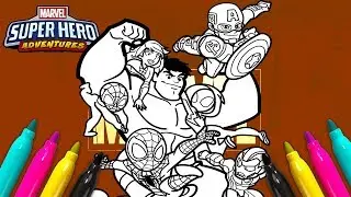 MARVEL SUPER HERO ADVENTURES Coloring Book | Avengers series