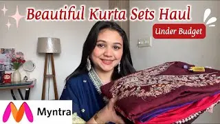 Myntra Beautiful Kurta Set Try On haul 😍 | UPTO 75% OFF 🌻 | Affordable | #myntrahaul