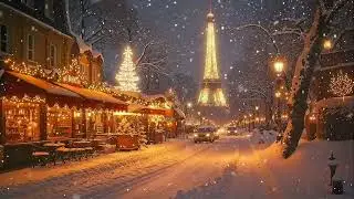 Cold Night Street Jazz Caf&eacute; ❄️ Smooth Coffee Jazz for City Lights & Quiet Moments