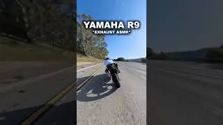 Yamaha R9 Exhaust ASMR 🗣️🔥 (camera and audio details below! ⬇️) #yamahar9 #dominatorgp3 #insta360