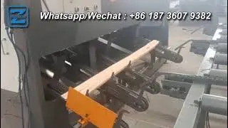 ZZCHRYSO three saw wood board cutter wood pallet board cutting machine double end trim saw price