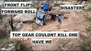 LN106 Front flip DISASTER at the 24hr Drive till you drop Top Gear couldn't kill a hilux HAVE WE???
