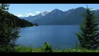 4k LAKE VIEW with  Music For Sleeping and relaxing- Instantly Fall Asleep #relaxingmusic
