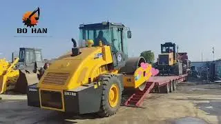 XCMG 22ton single steel vibratory roller shipped to Cameroon.🇨🇲Congratulations to the customer!🎉
