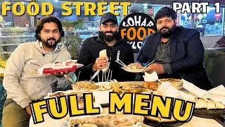 Full Menu of Food Street at Airport Housing Society Rawalpindi 🍔🍢 | Part 1