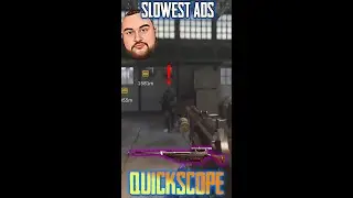 Slowest ADS Quickscope! #shorts