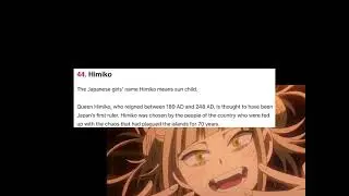 Himiko Toga&rsquo;s name meaning￼ || Mha ||