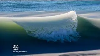 The bomb cyclone turned Nantucket waves into Slurpee slush