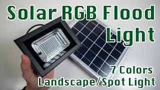 Uponun Solar RGB Flood Light | Great for Landscape Lighting