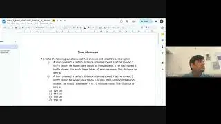 Class 7 2025-2026: Physics 69: Further into Speed, Distance and Time