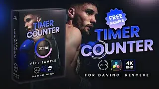 Free Timer Counter Title for Davinci Resolve