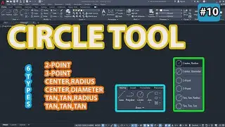 #10 How To Use Circle Command In Autocad | Beginner Course | Cad Gizmo