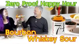 Bourbon Whiskey Sour Mocktail - Zero Proof Happy Hour