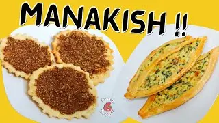 Manakish | Flatbread with Cheese and dry thyme | by Syrian Recipes .