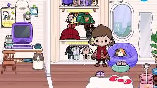 New house and new life| best ramen 🍜 in town| + shopping 🛍 | toca boca day in a life