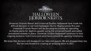 Halloween Horror Nights 30 OFFICIAL CANCELLED for 2020 and the TRIBUTE STORE today