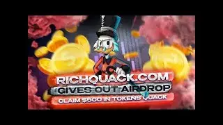 $ BIG jackpot $ RICHQUACK | Airdrop 500$ | $QUACK FINANCE