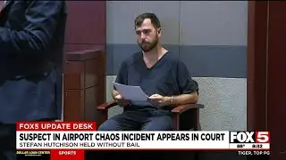 Suspect in chaos at Las Vegas airport to be help without bail until next court date