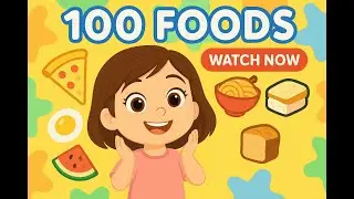 Kids Brain Training 🧠 100 Foods High-Speed Flashcards