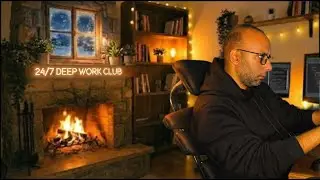 LIVE: Study With Me 24/7 ❄️ Work with a Senior AI Engineer [Cozy Snowstorm - Brown Noise - No Music]