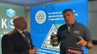 Kevin Howells of Datatag talks about equipment and fuel security with Peter at the CPA Conference