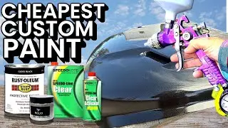 DIY CHEAP RUSTOLEUM PAINT+ CLEAR + PEARL on my custom Ram R/T Hood Don't SPEND $$$