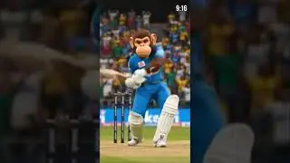 monkey in cricket stadium ll bandar ka cricket #monkeyvlog #funny #monkey #comedy