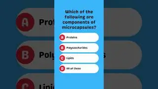 Which of the following are components of microcapsules?
