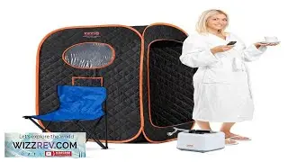 VEVOR Compact Portable Steam Sauna Tent 1000 Watt Sauna Blanket with Chair