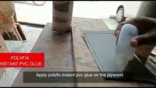 Board with mica immediately pasting adhesive