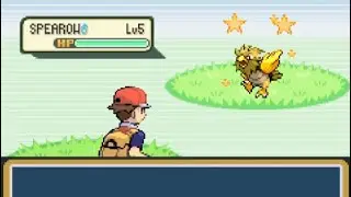 Live Shiny Spearow After 5,000 Random Encounters! (Pok&eacute;mon FireRed)
