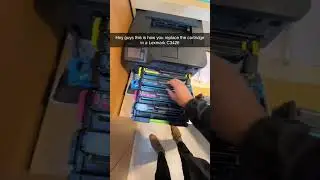 How to replace toner ink Lexmark
