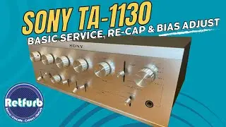 Sony TA-1130 Basic Service, Re-Cap & Bias adjustment - Retfurb Retro Audio