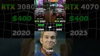 RTX 3080 VS RTX 4070 #nvidia #review #gaming #rtx #vs #meme #3080 #4070 #geforcertx