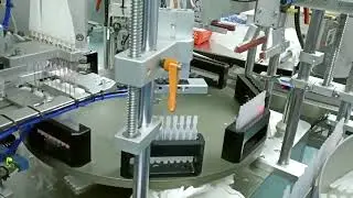 Strip tubes filling sealing and sticker labeling line