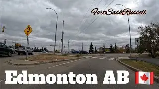 Edmonton AB 🇨🇦 97 Street / Yellowhead Trail Driving Tour October 2025