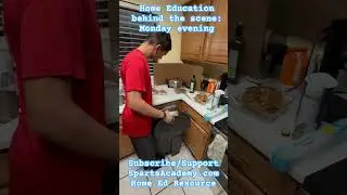 Home Education behind the scene  Monday Evening #homeeducation #cooking #family #healthyliving
