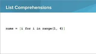 Intro Python- List Comprehensions
