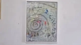 Modern Meditation, abstract experimental painting , available online at Singulart gallery 