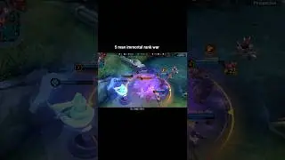 5 man immortal war😱 #mobilelegends #mlbb #mlbbcreatorcamp #shorts